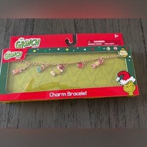 The Grinch Gold-Tone Charm Bracelet - Red & Pink Accents